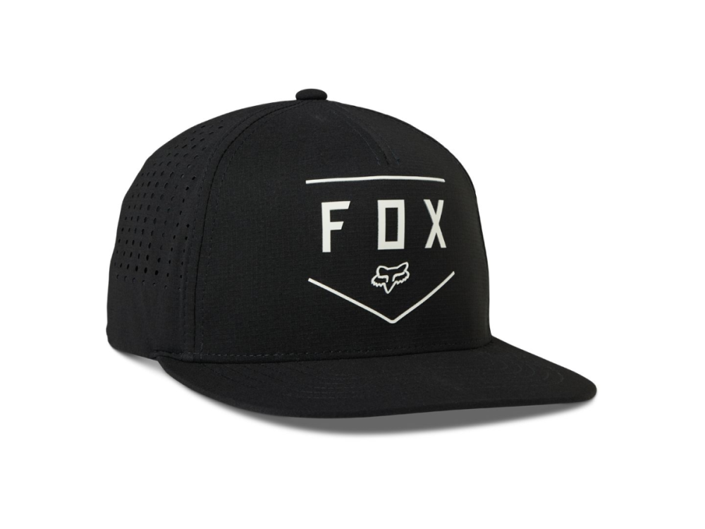 UNKNOWN Headwear Fox Racing Shield Tech Snapback Hat Black