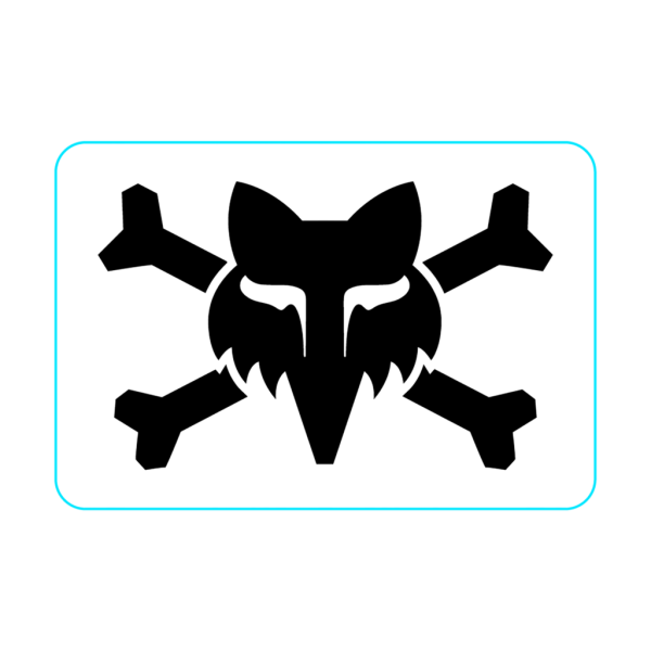 Fox Racing Victory Logo 3", white