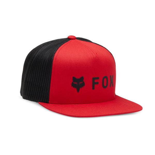 Fox Racing Absolute Mesh Snapback Cap, flame red