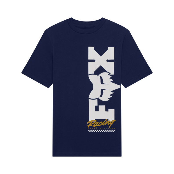 Fox Racing Yth Checker Ss Tee, navy, Y